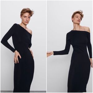ASYMMETRIC KNIT DRESS